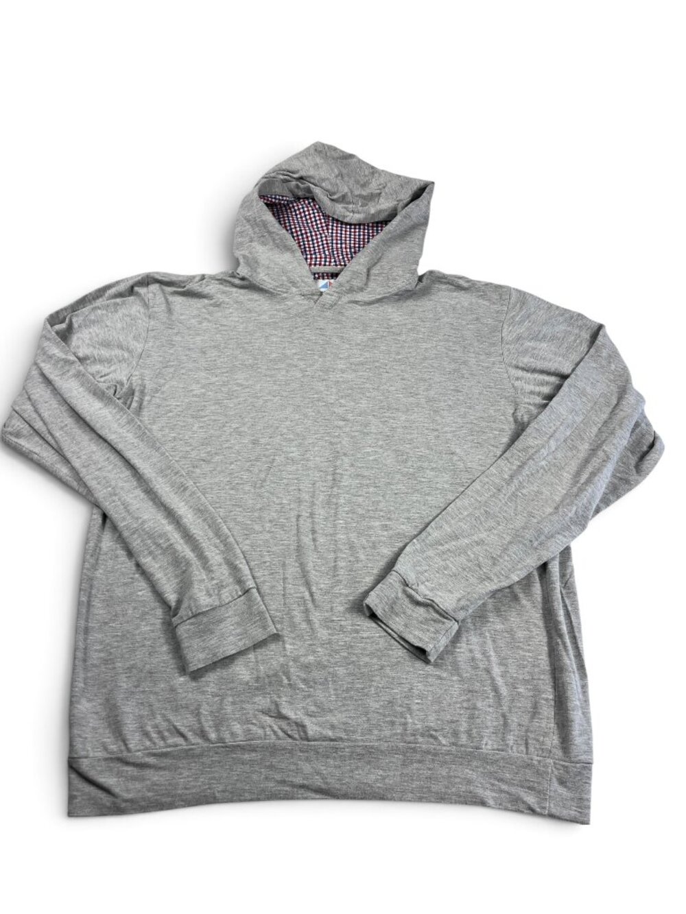 Coastal Crew Mens Cape Cod Deckhand Hoodie Gray Lightweight Casual Pullover L